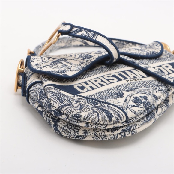 SOLD OUT ❌ Christian Dior Toile De Jouy Saddle Bag Medium - Picture 6 of 8
